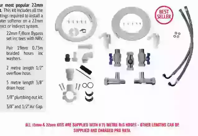 Kit 2: High Flow 22mm Installation Kits